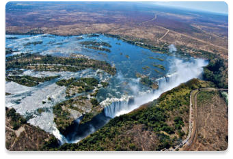 Victoria Falls from the air